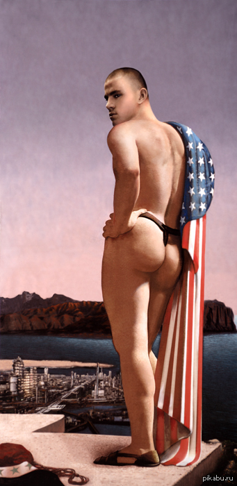 American soldier in Iraq (painting) - NSFW, Painting, The soldiers, The americans