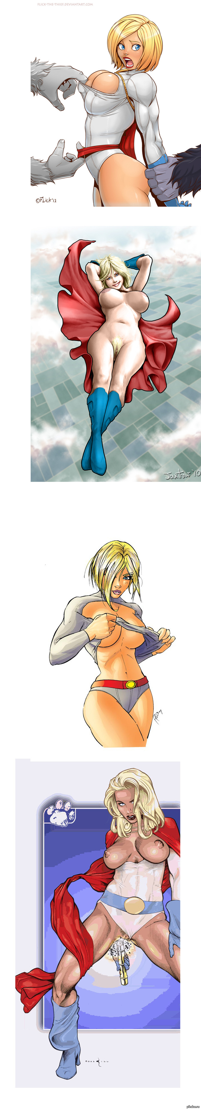 Krivenko, but from the heart - NSFW, Power Girl, Dc comics, DC, Comics, Superheroes, Longpost