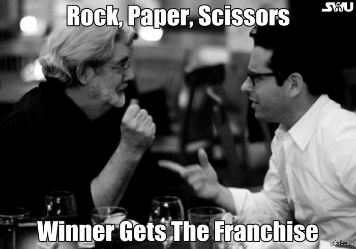 Rock, paper, scissors - JJ Abrams, Star Wars, George Lucas, Images