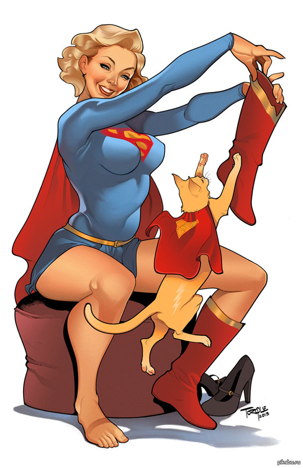 Supergirl.  -http://torqueartstudio.deviantart.com/gallery/
