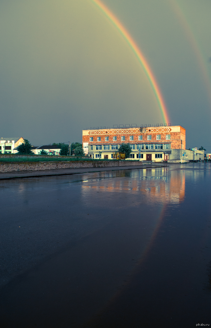 Double rainbow it\'s a double rainbow!!!