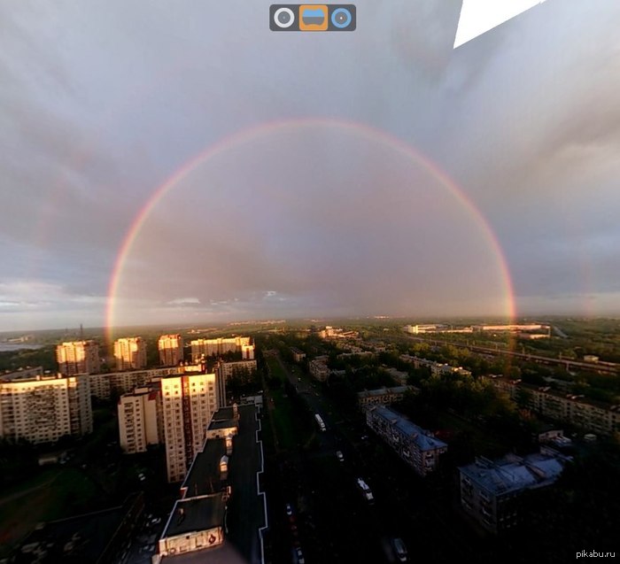 12 июня была крутая радуга в Питере, даже две!