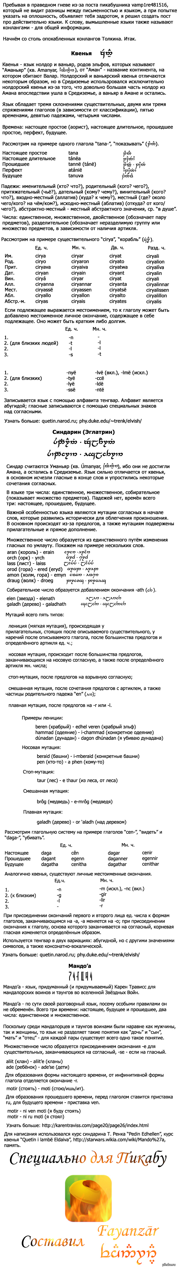 Вымышленные языки для изучения