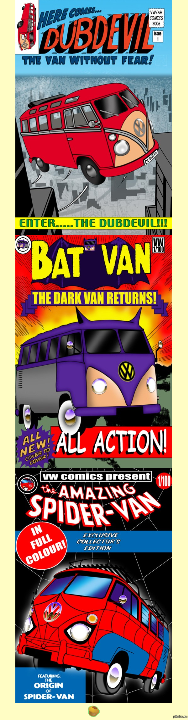 Невероятные приключения вольксвагена | Пикабу