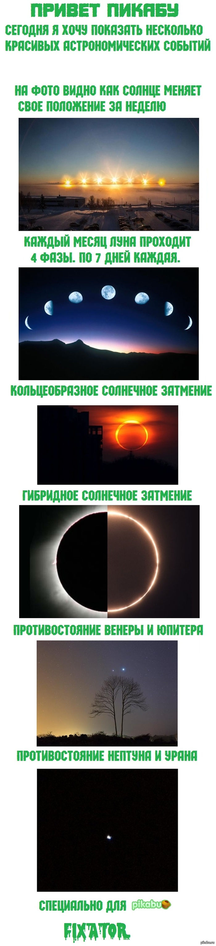 Астрономические события.