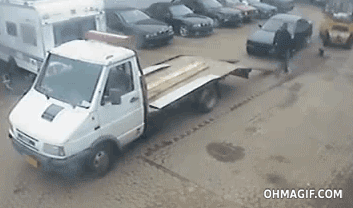 Well I caught... - Fail, Tow truck, Bmw, GIF