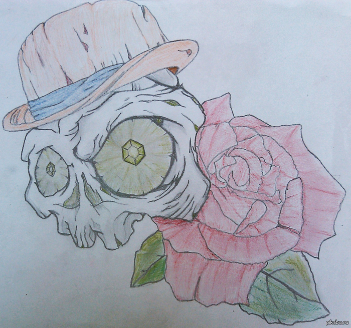 Skull &amp; Rose  .     ,      .