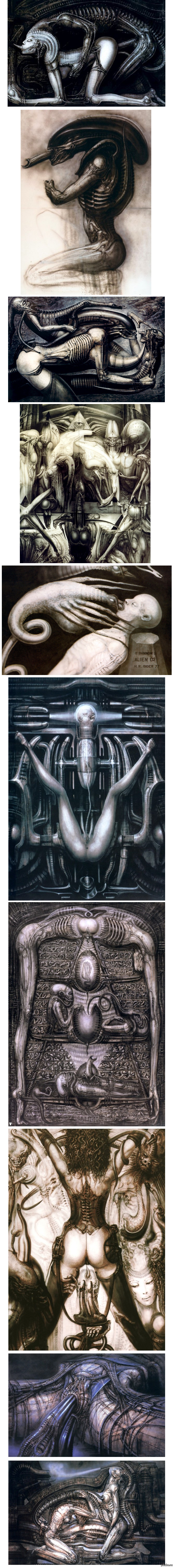 Giger. dark art - NSFW, Hans Giger, Alien movie, Fantasy, Artist, Cyberpunk