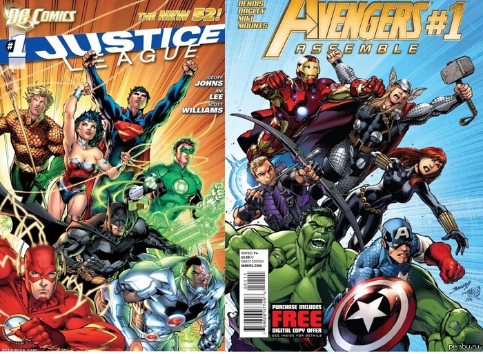 Marvel *facepalm* Justice League - #1 (The New 52),  2011  Avengers Assemble - #1, M 2012