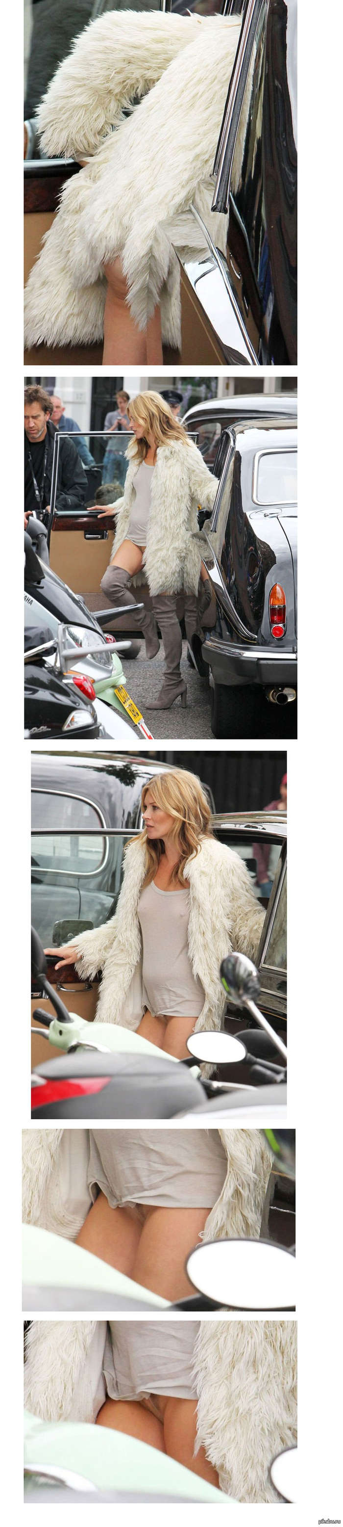 Cellulite Kate Moss came to the shooting of advertising without underwear - NSFW, Kate Moss, Strawberry, Paparazzi