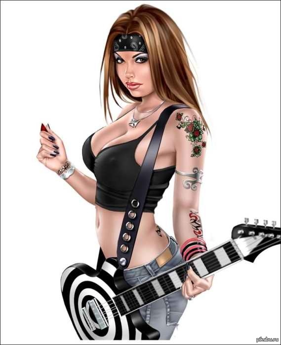 I wonder where these can be found? :) - NSFW, Girls, Guitar, Metal