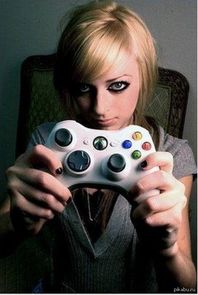 Blonde Gamer Girl