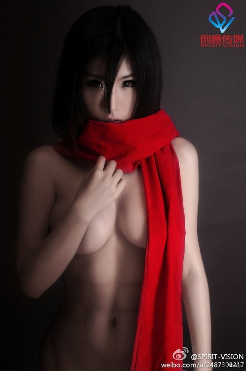 Nice cosplay - NSFW, Cosplay, Strawberry, , Mikasa Ackerman, Attack of the Titans