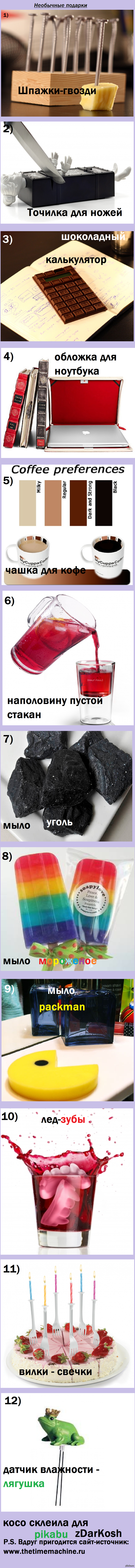Необычные подарки(длиннопост)