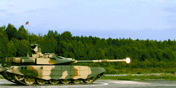  T-90    . Slow Motion - 18000 FPS