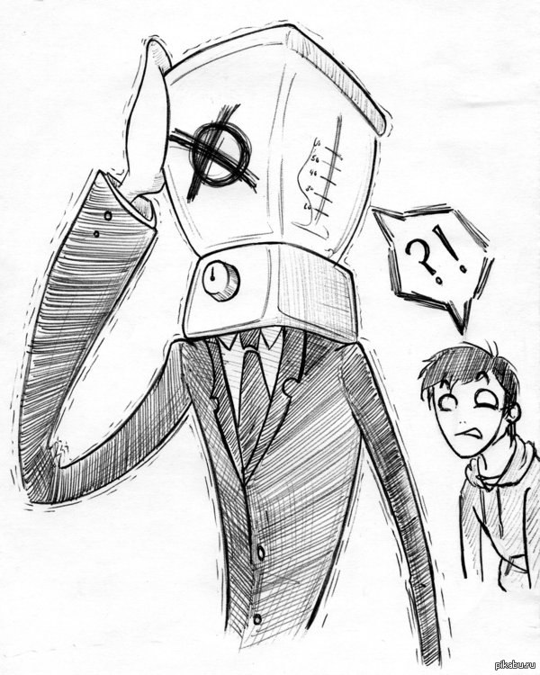 blender man? 0_o - My, Slenderman, Person, Blender, Horror