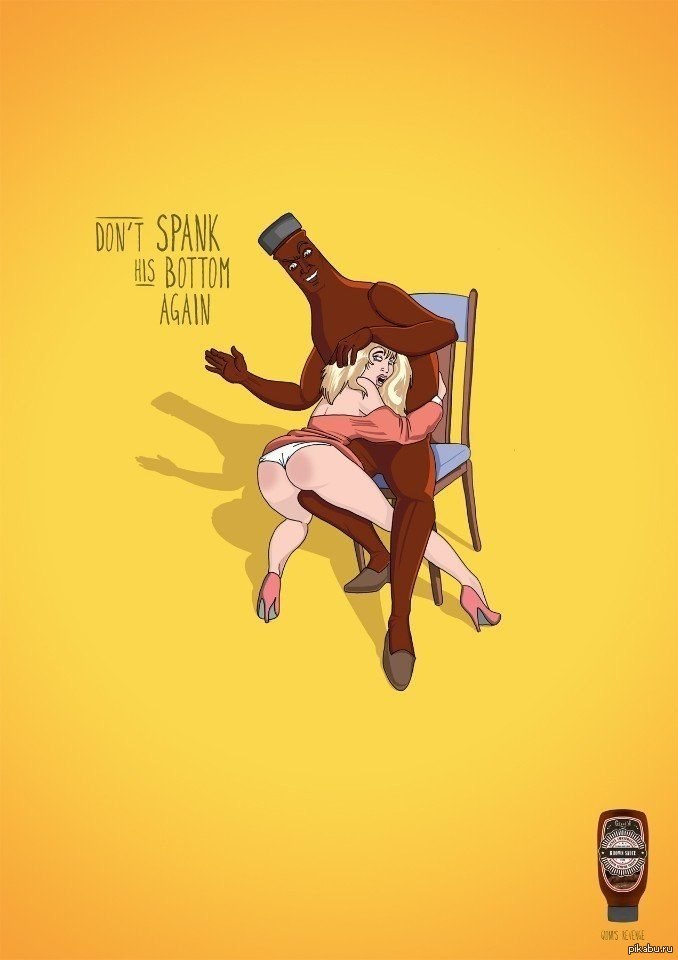 Don't slap on the bottom! - NSFW, bottom, Ketchup, Girls