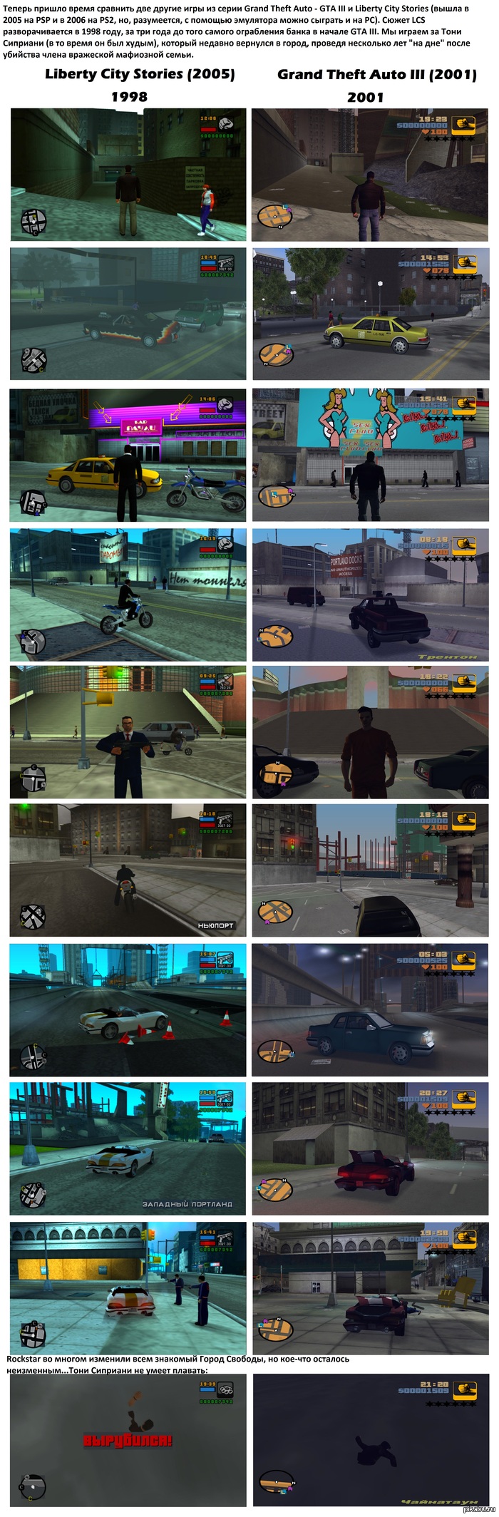 Grand Theft Auto III vs. Liberty City Stories Vice City vs. Vice City Stories: <a href="http://pikabu.ru/story/grand_theft_auto_vice_city_vs_vice_city_stories_1433347">http://pikabu.ru/story/_1433347</a>