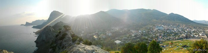 Панорама судака с Генуэзской крепости