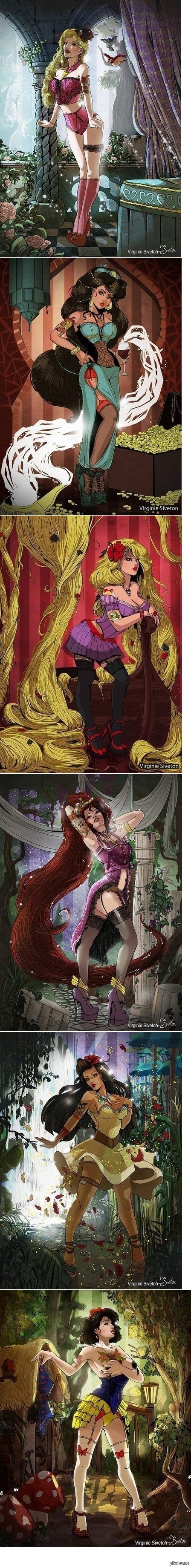 Принцессы диснея в новом свете