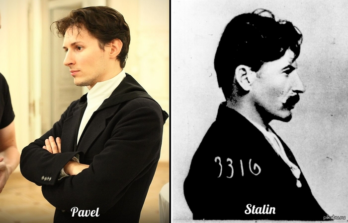 Схожесть внешности: Дуров vs. Сталин