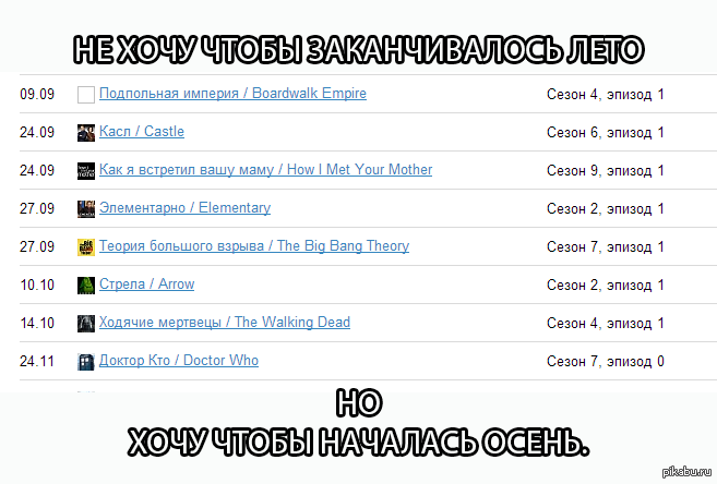 Нелегкая жизнь сериального задрота.