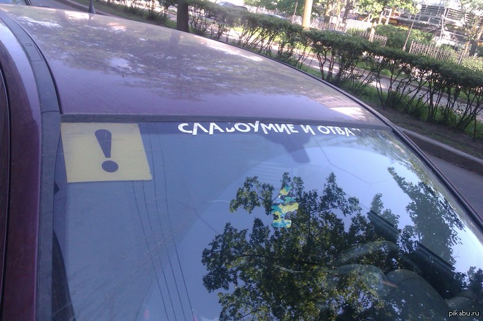 clear. understandably. - My, Lettering on the car, Humor, Motto