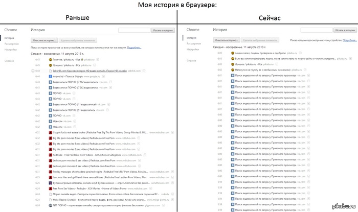 Теперь точно не спалюсь - Раньше, Сейчас, NSFW, Браузер, Первый пост, Моё, История, Пикабу