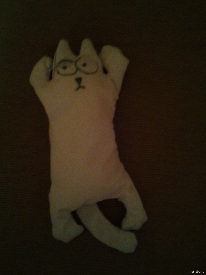 Кот Саймона на день рождения мамы.