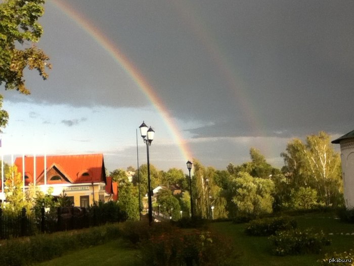 City of Pskov :) - My, Town, The photo, Rainbow, My, beauty