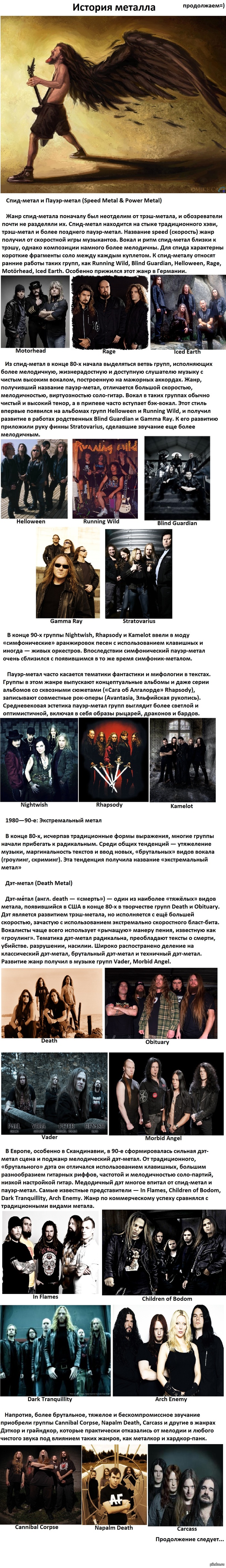 История металла (Часть 2)