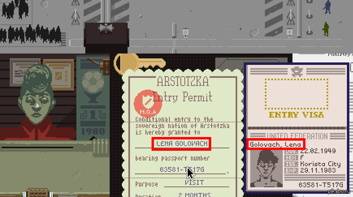?      ?    "Papers, Please",    . .