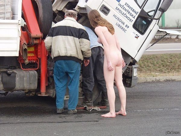 Curiosity... - NSFW, Truck, Curiosity, Girls, Men