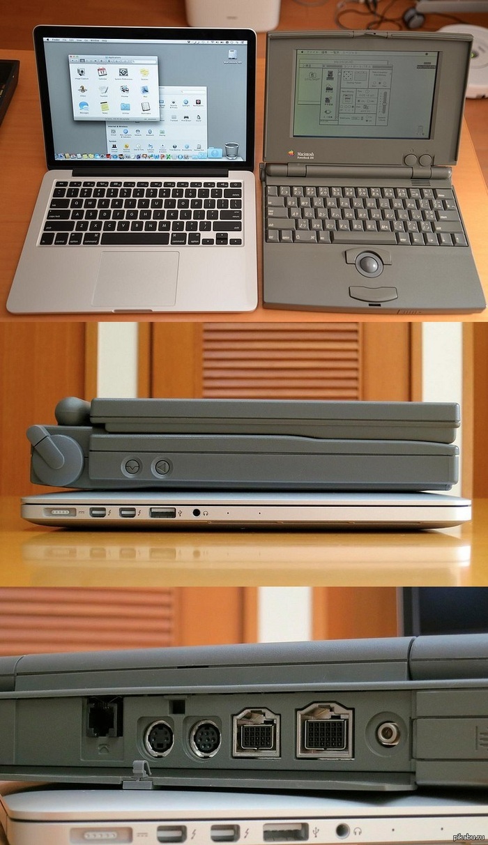 MacBook Pro Retina 13inch  PowerBook 100 -   21 ! 2012 - MacBook Pro Retina 13inch  1991 - PowerBook 100      : 2MB - 8GB     : 40MB - 512GB