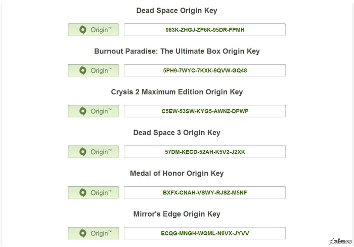 �������� ������� ����! ��� � �� � ����. ��� ����� ������! Origin ������, � Steam �� ����� ����� ������ ���)