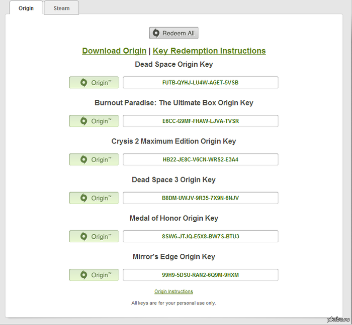Humble Origin Bundle
