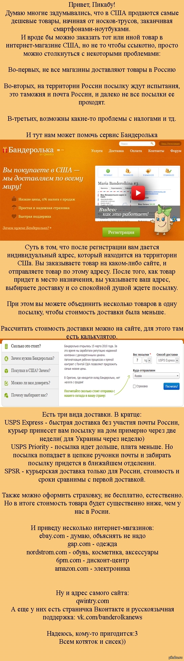 Доставка товаров из США. Длиннопост!