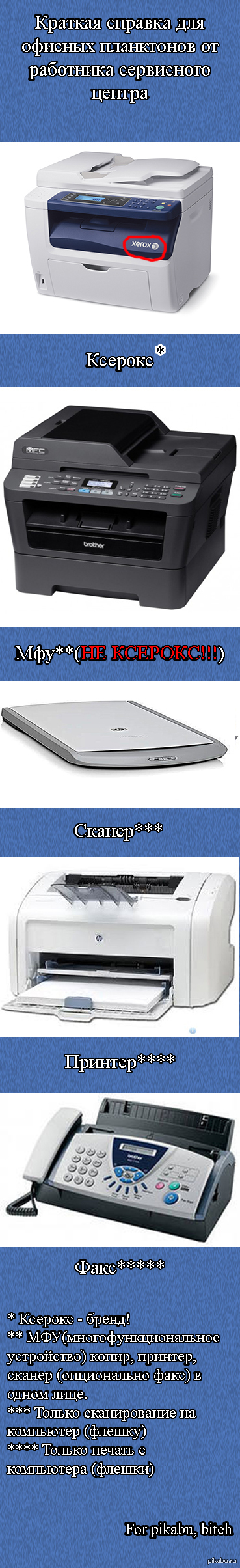 Достали со своим "Ксерокс", ребят