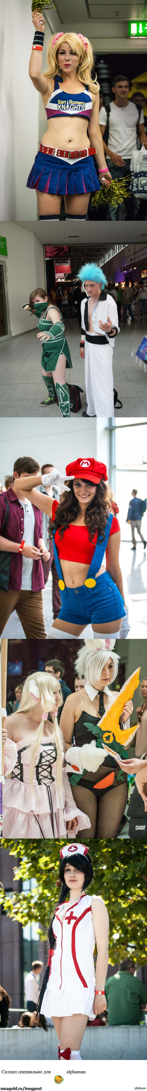 Лучших косплейщицы выставки Gamescom 2013
