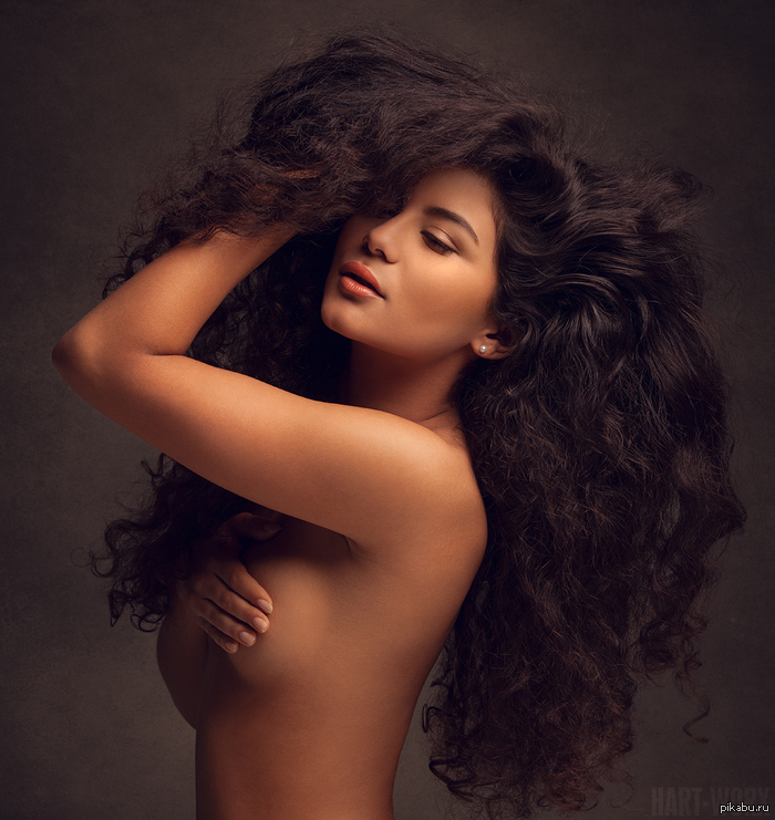 Here is the hair! - NSFW, Beautiful girl, The photo, Long hair