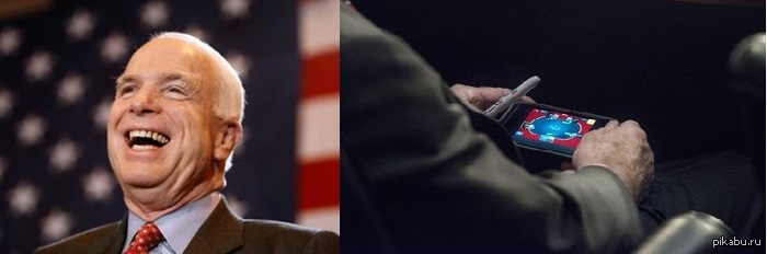 Сенатора Маккейна, выступающего за удары по Сирии, застали играющим в покер на слушаниях в Конгрессе.