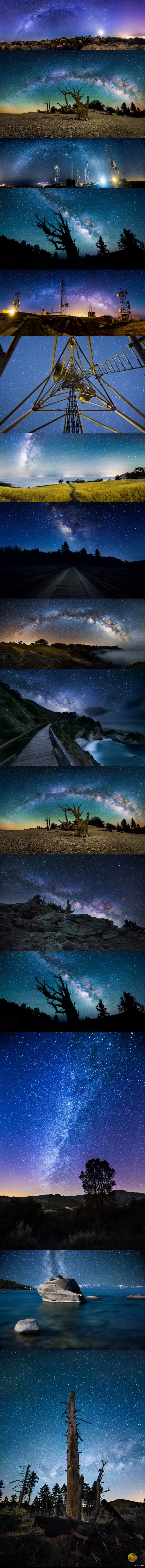 Потрясающие звездные пейзажи.