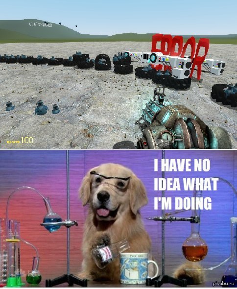 Мой первый опыт в Garry's Mod.