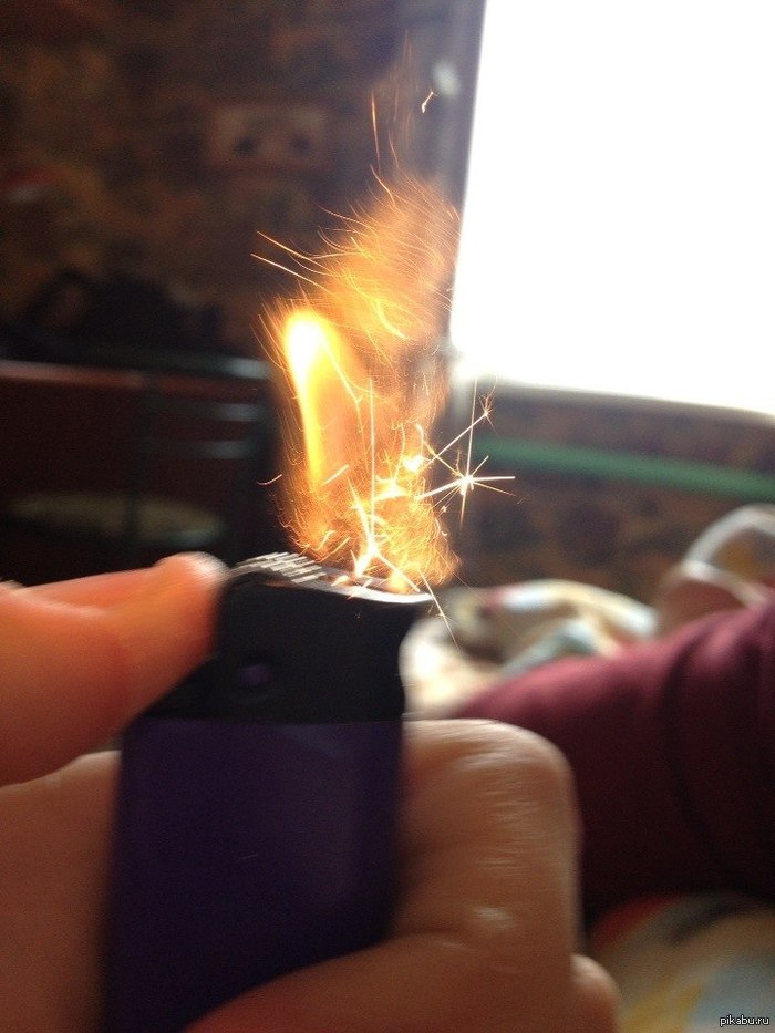 Beautiful picture, isn't it? - NSFW, Lighter, Sparks, The photo