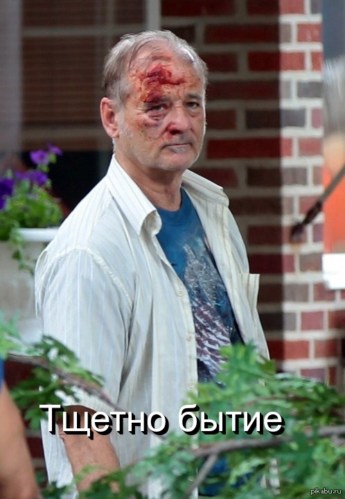 When everything is already just FSUs ... anyway - My, Bill Murray, The photo, The futility of being