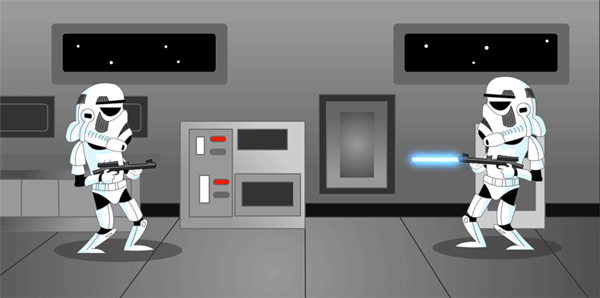 Дуэль штурмовиков...