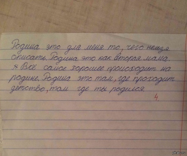 С чего начинается родина сочинение 2 класс маленькое с рисунком