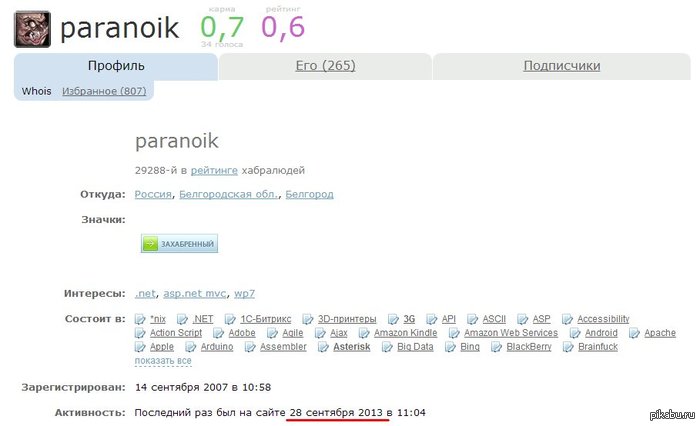 По поводу Параноика