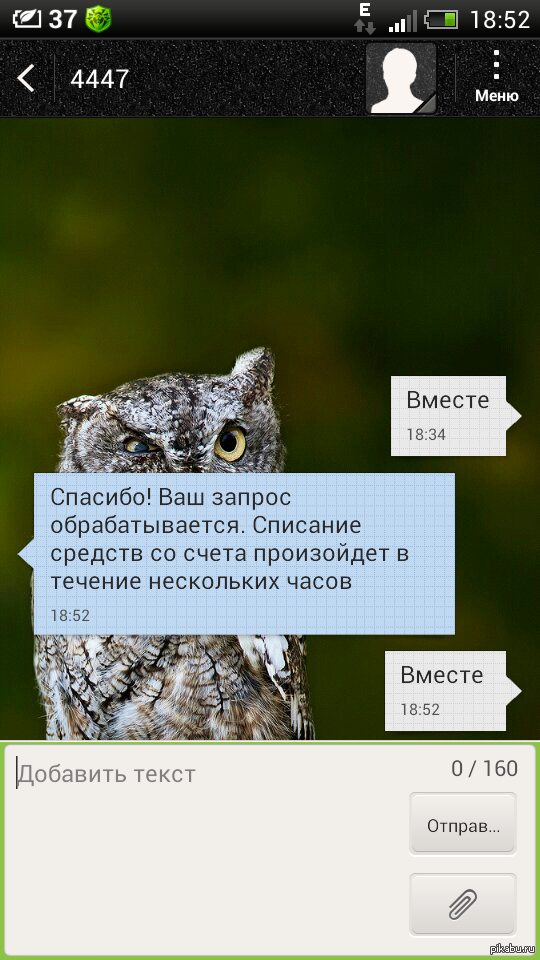 Вы же тоже отправили смс? | Пикабу