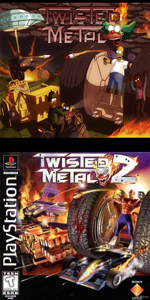 Twisted Metal simpsons cover